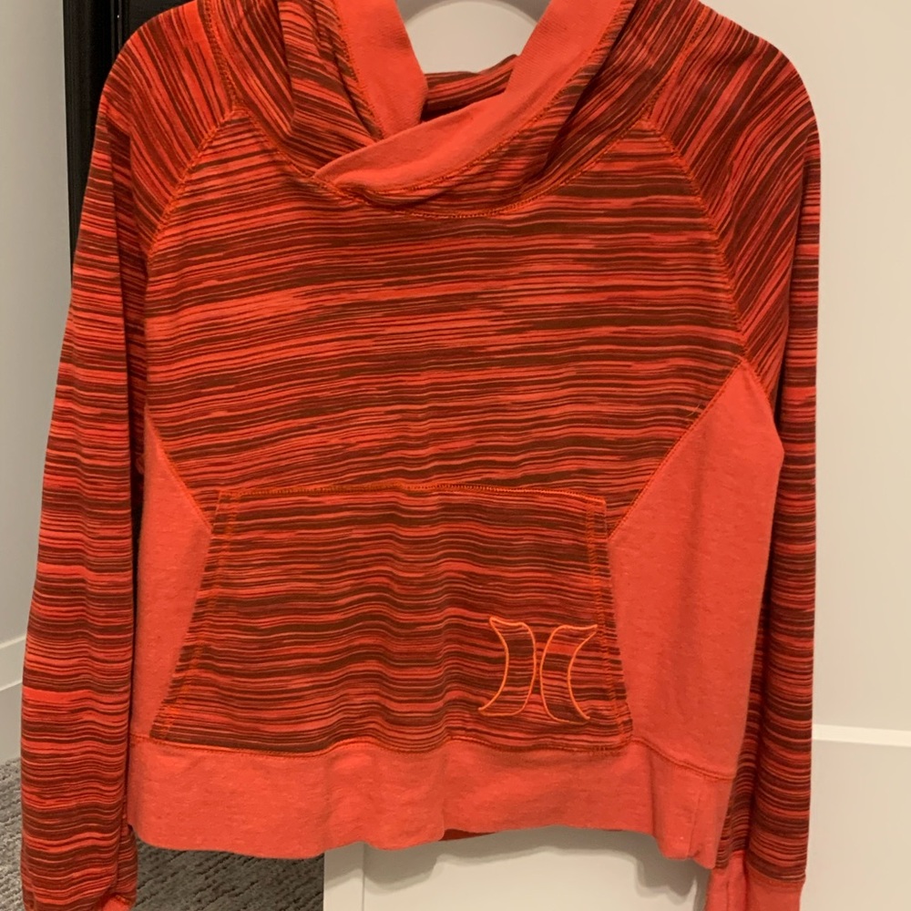 Hurley Red Striped Women's Sweater